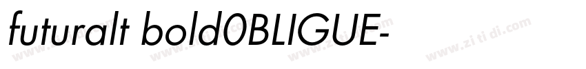 futuralt bold0BLIGUE字体转换